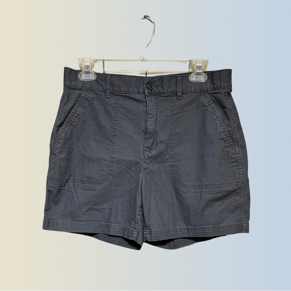 Eddie Bauer Gray Cargo Shorts with Cotton Blend